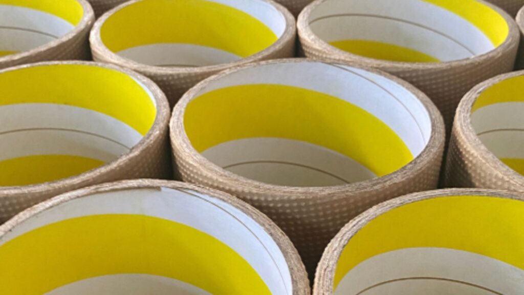 Tubos de papelão solução para fitas, etiquetas, filmes e aplicações industriais